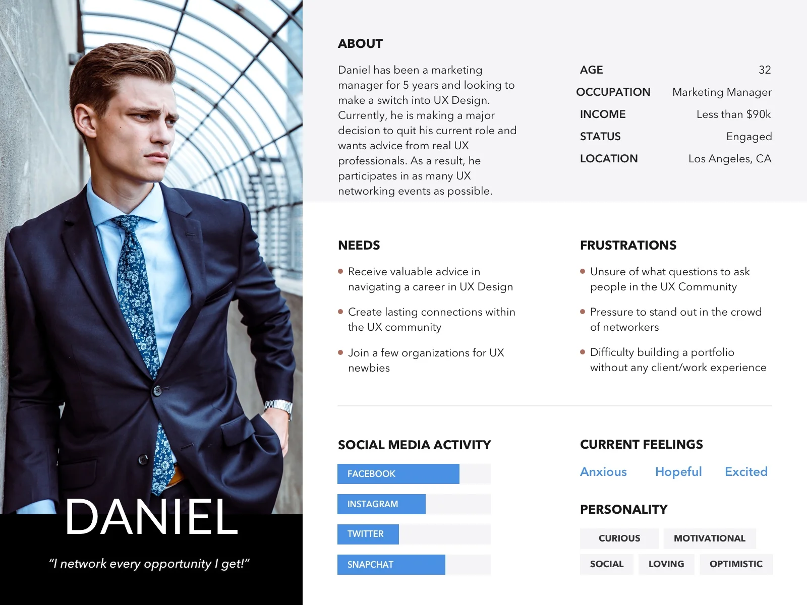 Daniel — Primary Persona